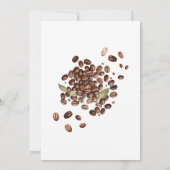 Baby brouwt Baby shower van koffiebonen Kaart (Achterkant)