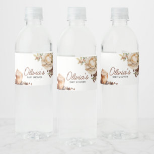Baby brouwt Baby shower van koffiebonen Waterfles Etiket