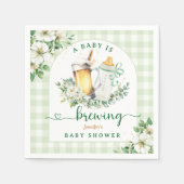 Baby brouwt bier Baby shower papier servet (Voorkant)