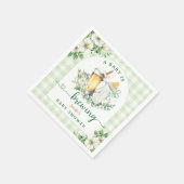 Baby brouwt bier Baby shower papier servet (Hoek)