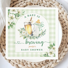 Baby brouwt bier Baby shower papier servet