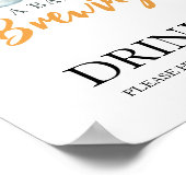 Baby brouwt bier Dranken Poster (Hoek)