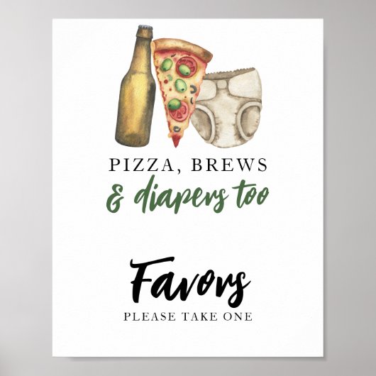 Baby brouwt bier Favorieten Poster (Voorkant)