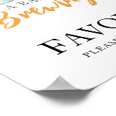 Baby brouwt bier Favorieten Poster (Hoek)
