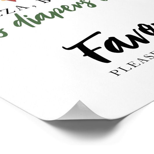 Baby brouwt bier Favors Poster (Hoek)