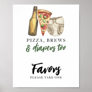 Baby brouwt bier Favors Poster