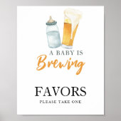 Baby brouwt bier Favors Poster (Voorkant)