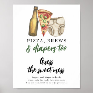 Baby brouwt bier Guess de zoete rotzooi Poster