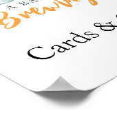 Baby brouwt bier Kaarten en geschenken baby shower Poster (Hoek)