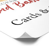 Baby brouwt bier Kaarten en geschenken baby shower Poster (Hoek)