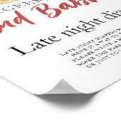 Baby brouwt bier Late night luierspel Poster (Hoek)