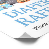 Baby brouwt blauwe halloween luier raffel poster (Hoek)