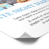 Baby brouwt blauwe luiers voor de late avond poster (Hoek)