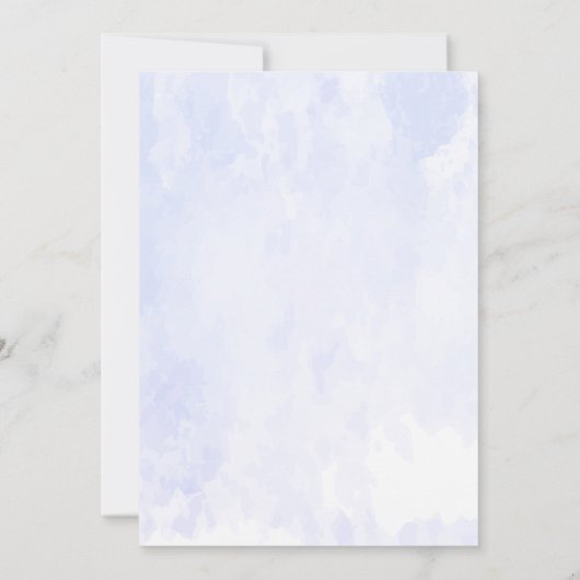 Baby brouwt Blue Bottle Waterverf Baby shower Kaart (Achterkant)