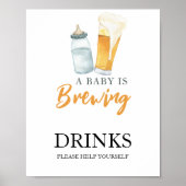 Baby brouwt Drinken Poster (Voorkant)