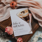 Baby brouwt Espresso Martini Baby shower Kaart