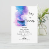 Baby brouwt genderopenbaring kaart (Staand voorkant)