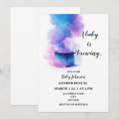 Baby brouwt genderopenbaring kaart (Voorkant / Achterkant)