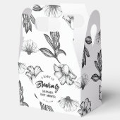 Baby brouwt Gothic Flower Baby shower takehome Bedankdoosjes (Geopend)