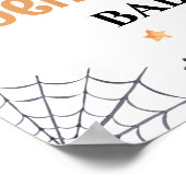 Baby brouwt Halloween baby shower welkomstbord Poster (Hoek)