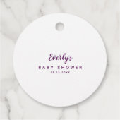 Baby brouwt Halloween Cauldron Baby shower Bedankjes Labels (Achterkant)