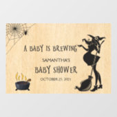 Baby Brouwt Halloween Heksen Babyfeestje Raamsticker (Vel)
