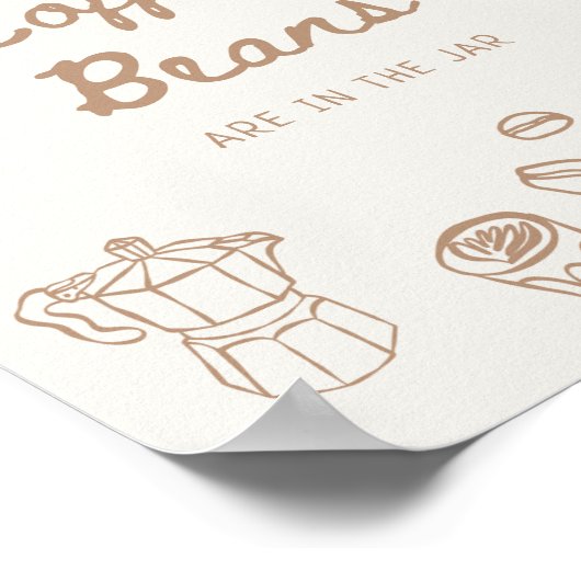 Baby brouwt handgetekende gok hoeveel poster (Hoek)