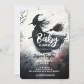 Baby brouwt heksenbezem spookachtige Waterverf Kaart (Voorkant)