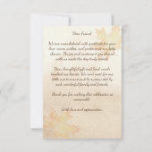 Baby brouwt herfst herfst baby shower bedankkaart (Achterkant)