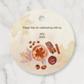 Baby brouwt herfst herfst baby shower gunst bedankjes labels (Achterkant)