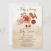 Baby brouwt herfst herfst baby shower kaart (Voorkant)