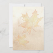 Baby brouwt herfst herfst baby shower kaart (Achterkant)