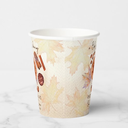 Baby brouwt herfst herfst baby shower papieren bekers (Rechts)