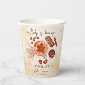 Baby brouwt herfst herfst baby shower papieren bekers (Voorkant)
