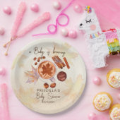 Baby brouwt herfst herfst baby shower papieren bordje (Feest)