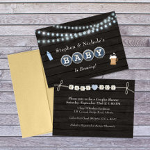 Baby brouwt het Baby shower van het jongenspaar