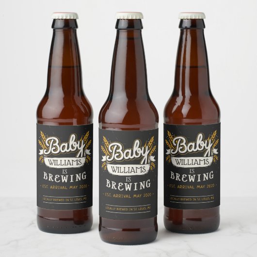 Baby brouwt het bierlabel bier etiket (Flessen)