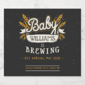 Baby brouwt het bierlabel bier etiket (Enkel label)