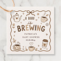 Baby Brouwt Koffie Geslacht Neutrale Baby Shower