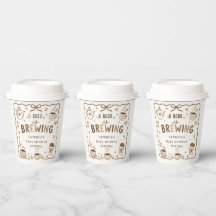 Baby Brouwt Koffie Geslacht Onzijdige Baby Shower