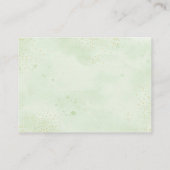 Baby brouwt koffie groen luier rafel informatiekaartje (Achterkant)