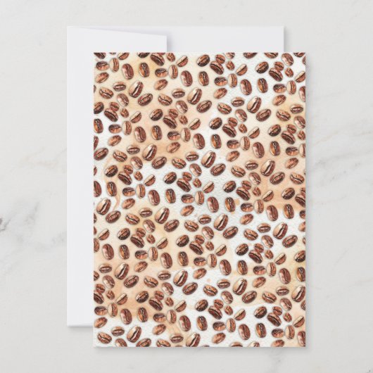 Baby brouwt koffiebier baby-flessendouche kaart (Achterkant)