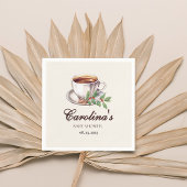 Baby brouwt koffiebruin Baby shower Servet