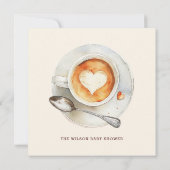 Baby brouwt modern Baby shower Kaart (Achterkant)