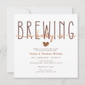 Baby brouwt modern Baby shower Kaart (Voorkant)