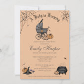 Baby brouwt Oranje genderneutraal Baby shower Kaart (Voorkant)