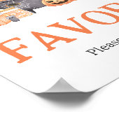 Baby brouwt Oranje Halloween-gunsten Poster (Hoek)