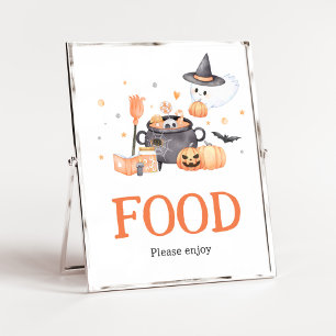 Baby brouwt Oranje Halloween Poster