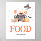 Baby brouwt Oranje Halloween Poster (Voorkant)