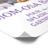 Baby brouwt Paarse Halloween Mom Osa Bar Poster (Hoek)